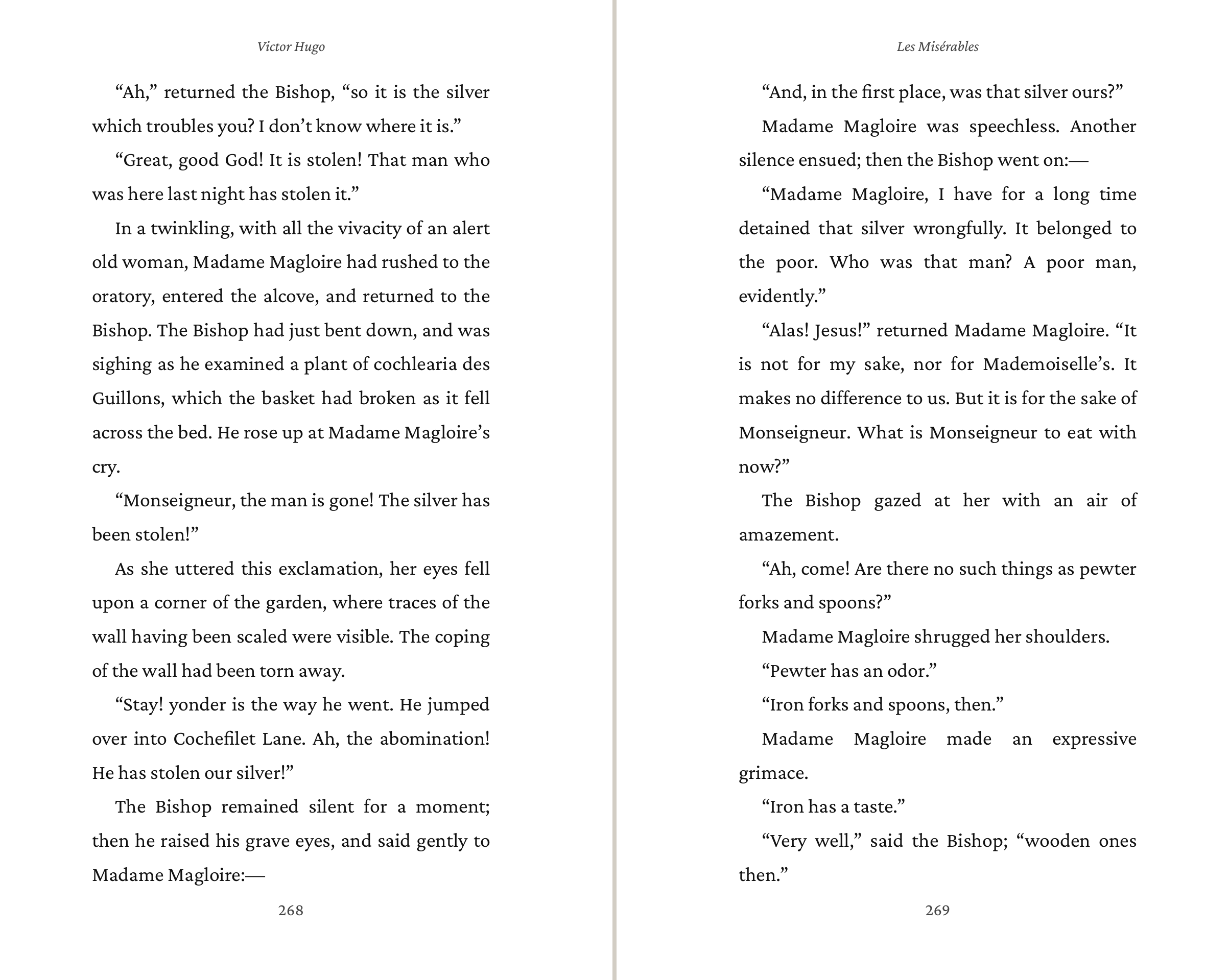 A pair of PDF interior pages from Quill at a standard print trim, justified with running heads.